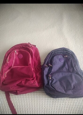 Sırt çantası pembe ve mor