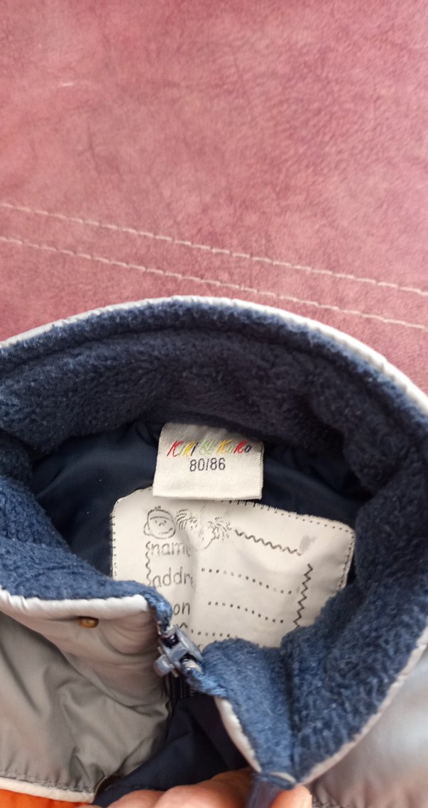 Düğmeli Erkek Bebek Gri Street Wear Kayak Tulumu - Görsel 2