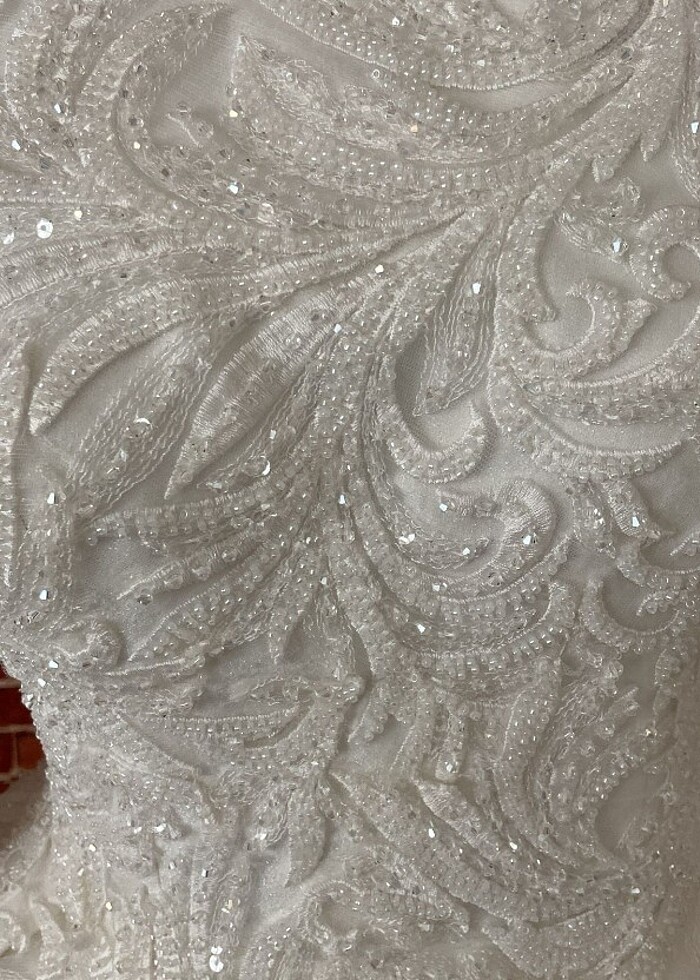 Saten gelinlik tesettür  - Görsel 4