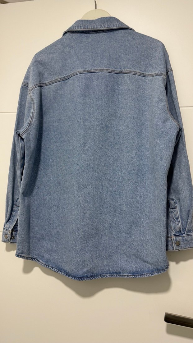 Mavi  Kadın Kot Ceket - Görsel 3