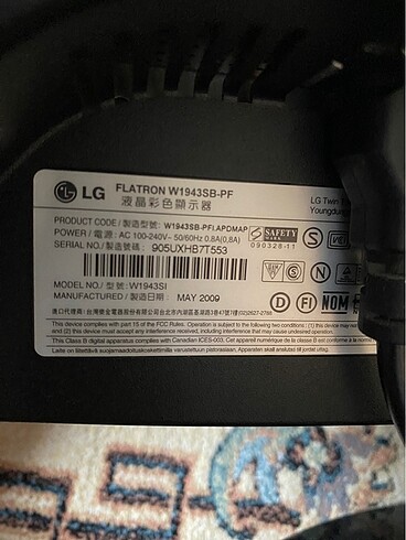 Lg w1943 Monitör 18,5 inç - Görsel 5