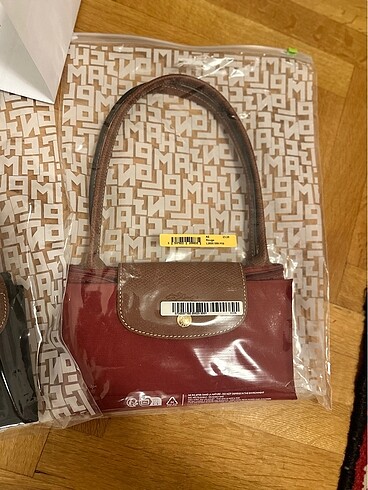 Longchamp Longchamp les pliage m boy bordo çanta uzun saplı