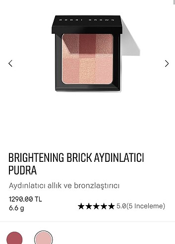 Bobbi Brown brightening brick pink