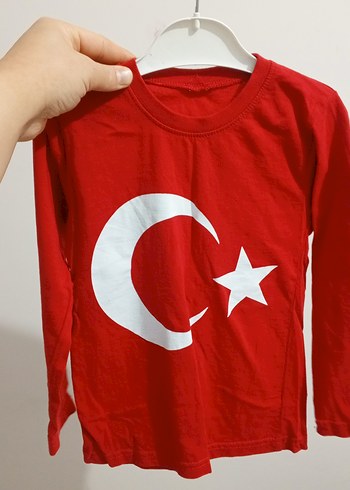 Kırmızı Baskılı Uzun Kollu Çocuk Atlet - Görsel 2