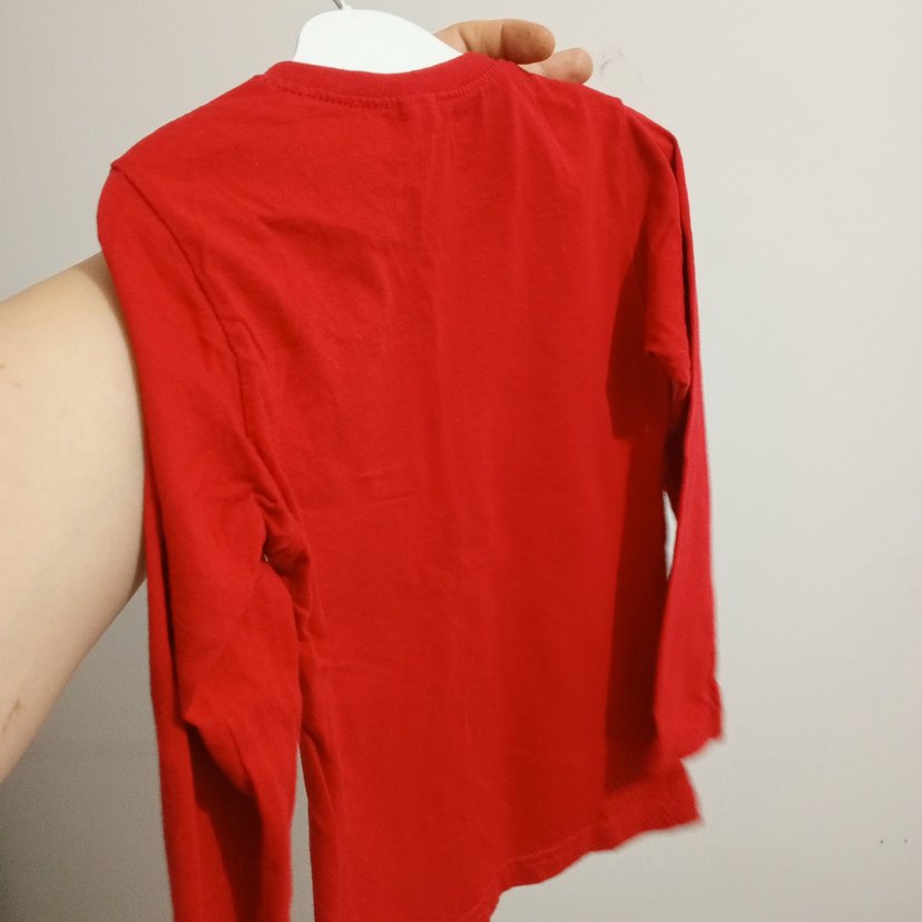 Kırmızı Baskılı Uzun Kollu Çocuk Atlet - Görsel 3