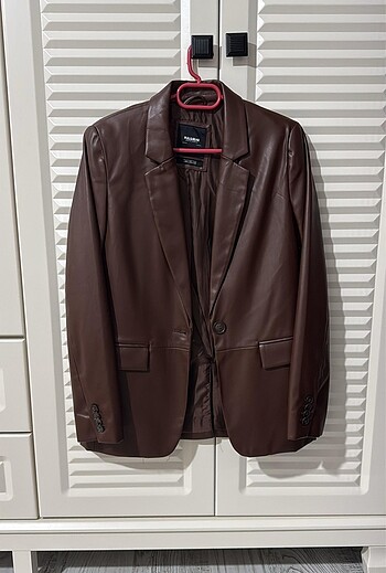 Pull and bear deri blazer xs