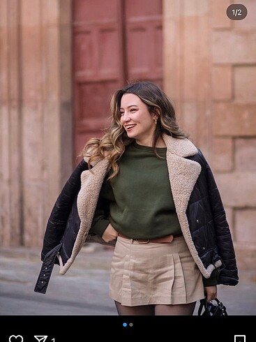 m Beden stradivarius kürklü mont