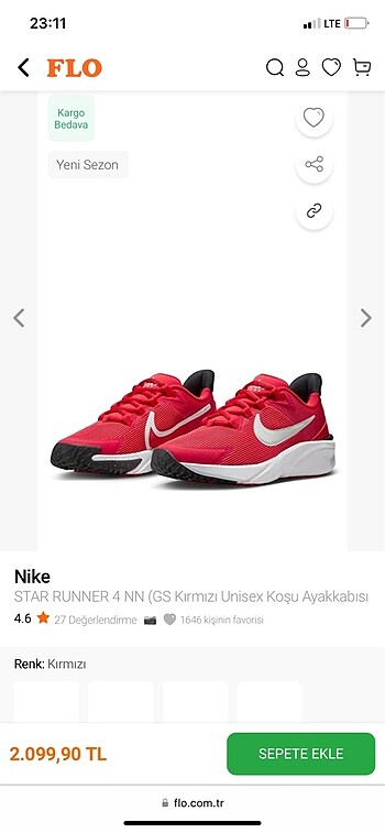 Sıfır hiç giyilmemiş orjinal nike ayakkabı