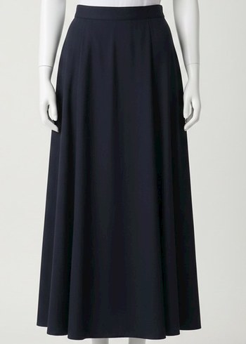 Lacivert Uzun Etek - Görsel 2