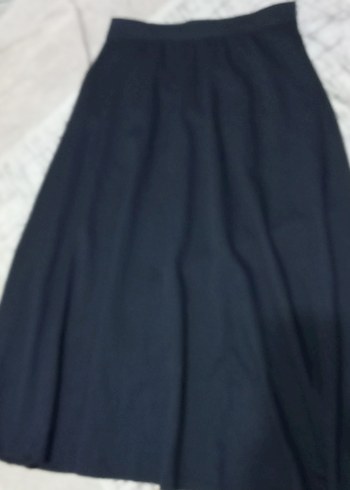 Lacivert Uzun Etek - Görsel 3