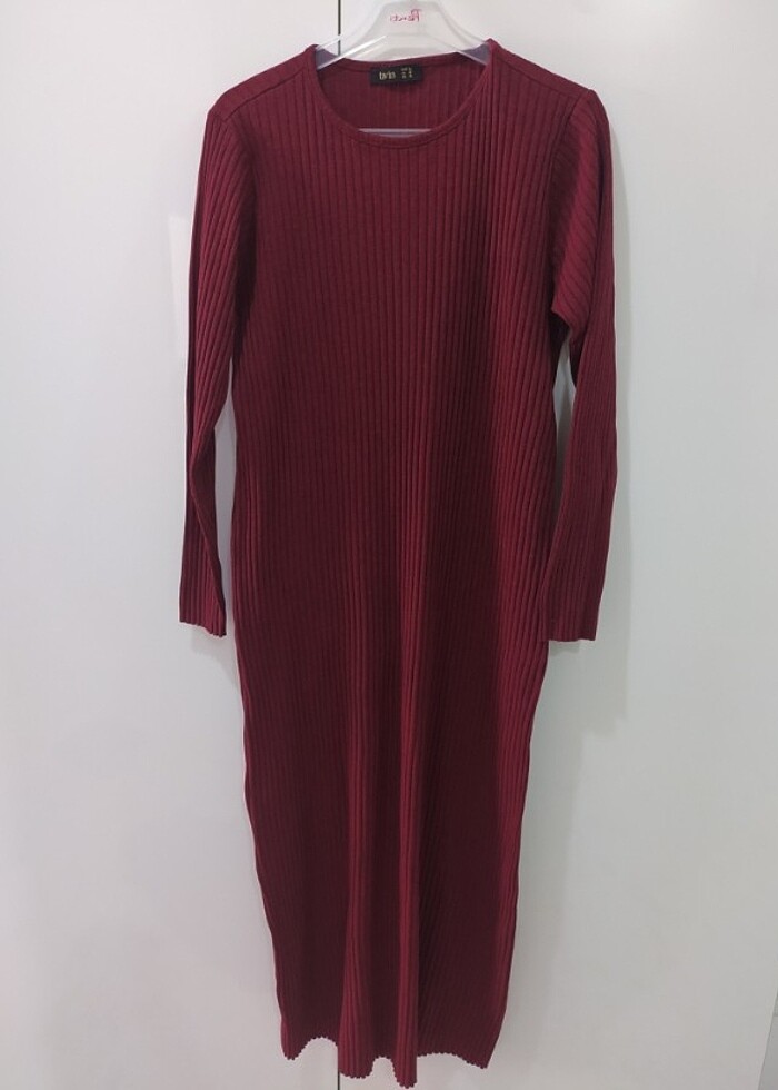 Doğal kumaşlı pamuklu esnek elbise  - Görsel 2