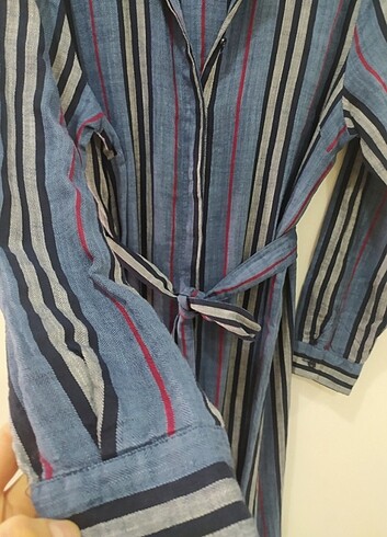 Doğal kumaşlı pamuklu elbise - Görsel 3