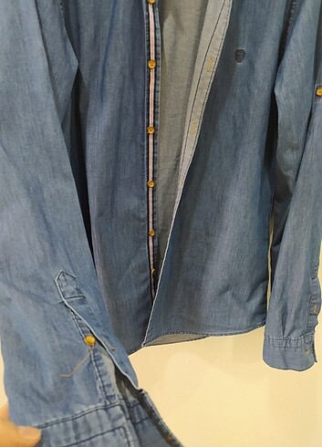 Tudors denim gömlek  - Görsel 3