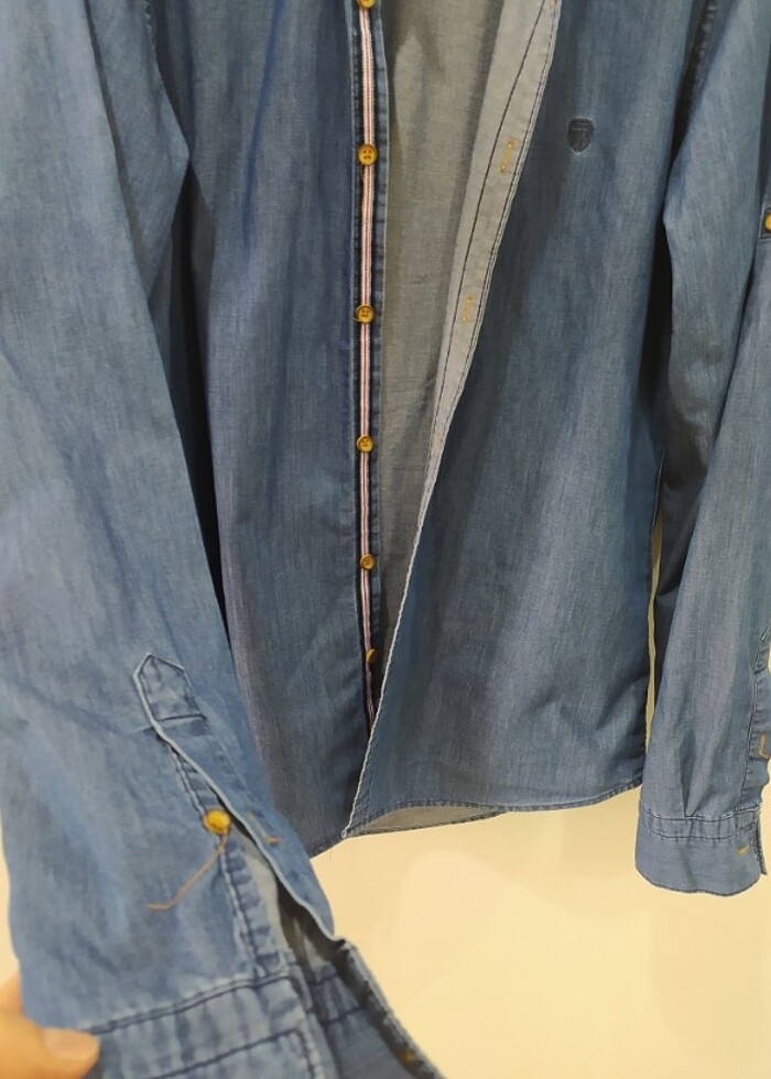 Tudors denim gömlek  - Görsel 3