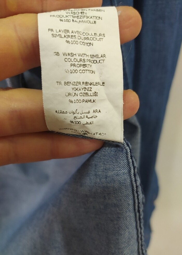 Tudors denim gömlek  - Görsel 4