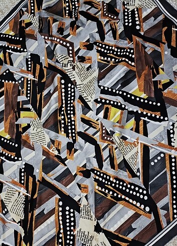 Vakko twill ipek eşarp  - Görsel 4