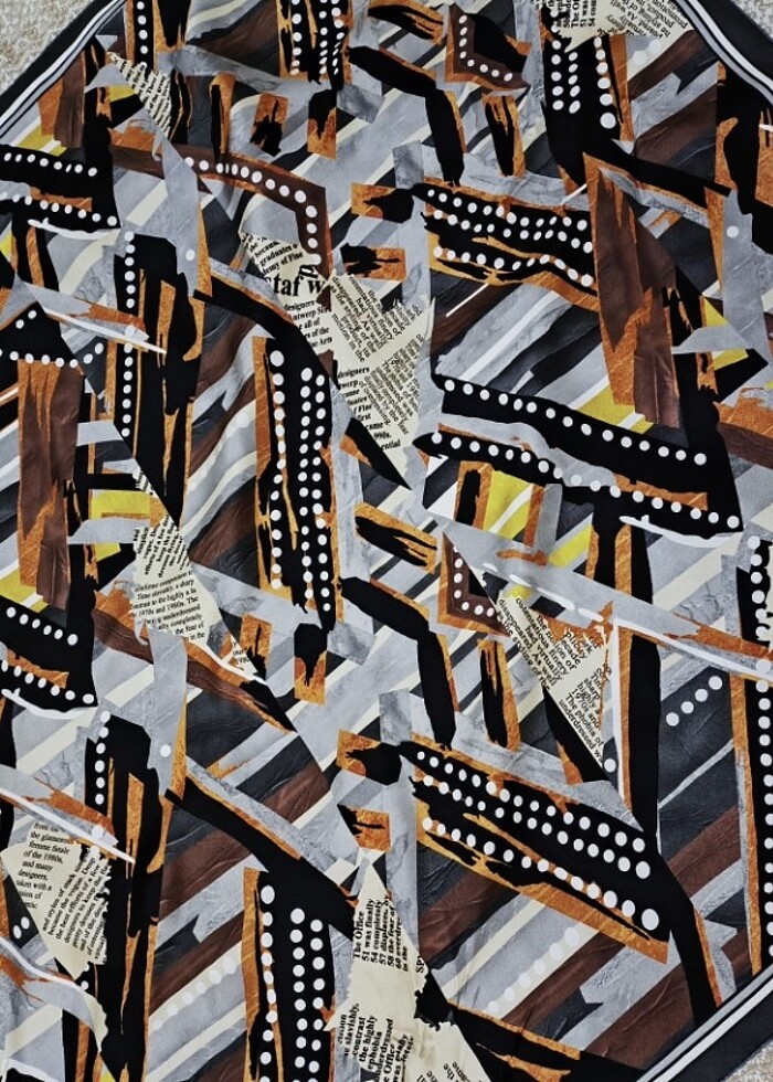 Vakko twill ipek eşarp  - Görsel 4