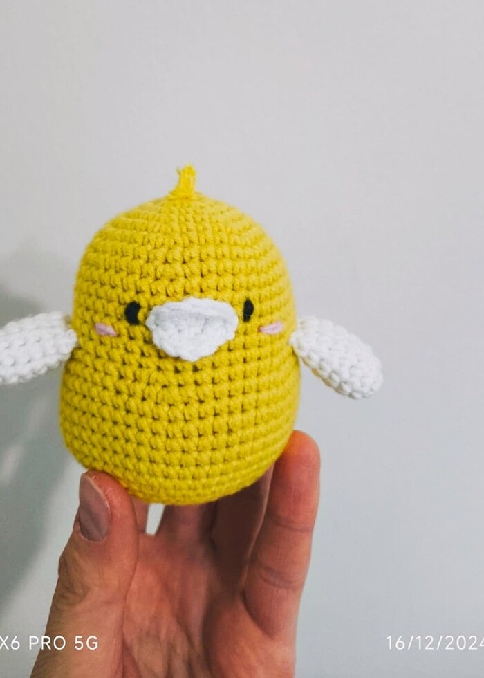 Örgü oyuncak horoz ve civciv - Görsel 4