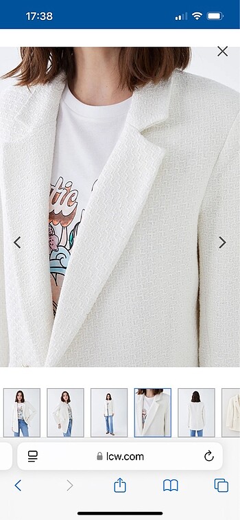 l Beden ten rengi Renk LCW Tüvit Blazer Ceket
