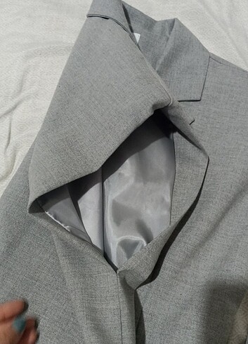 xl Beden gri Renk Blazer ceket 