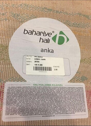  Beden Bahariye Yün Yolluk 