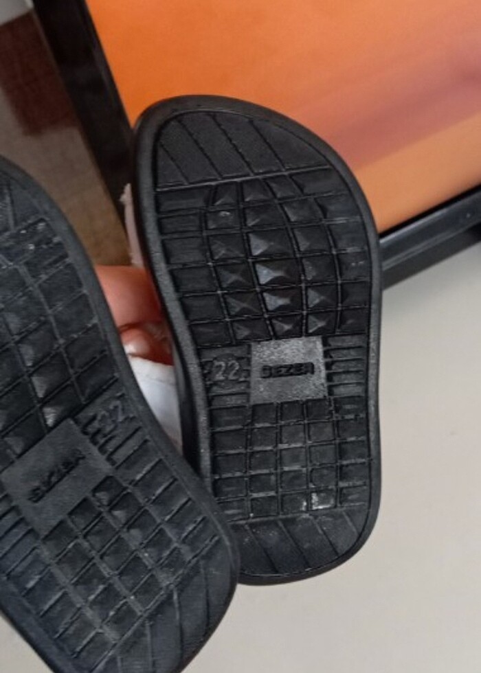 Beyaz bebek sandalet - Görsel 3