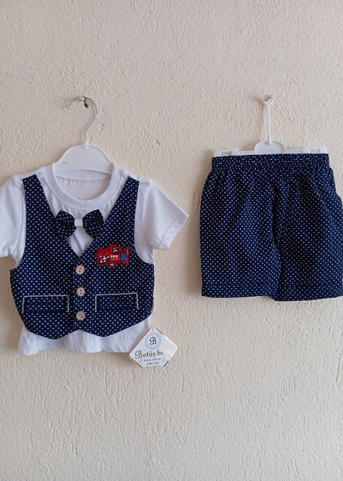 İkili erkek bebek takım  - Görsel 2