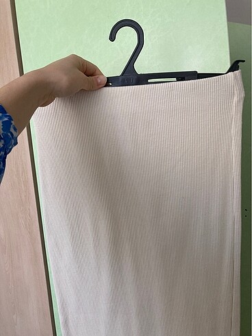 s Beden ten rengi Renk Zara fitilli uzun triko etek