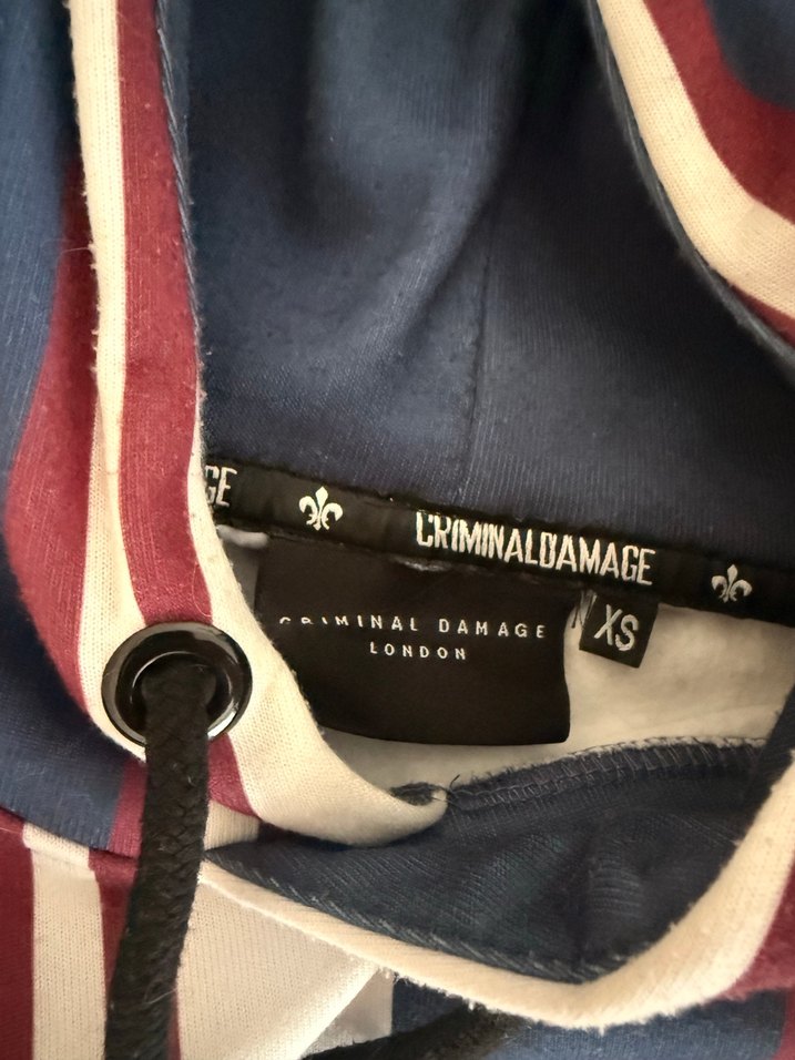 Erkek Kapüşonlu Çizgili Triko Sweatshirt - Görsel 3