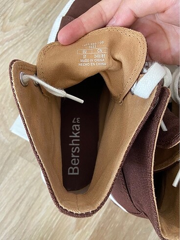 37 Beden kahverengi Renk Bershka ayakkabı