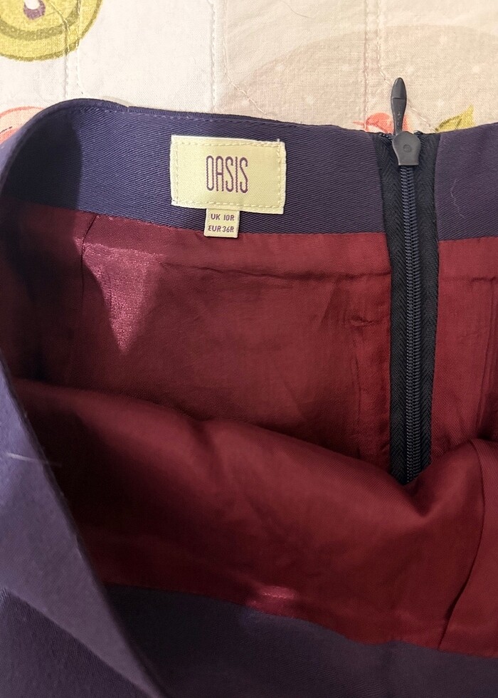 Kısa mor etek - Görsel 3