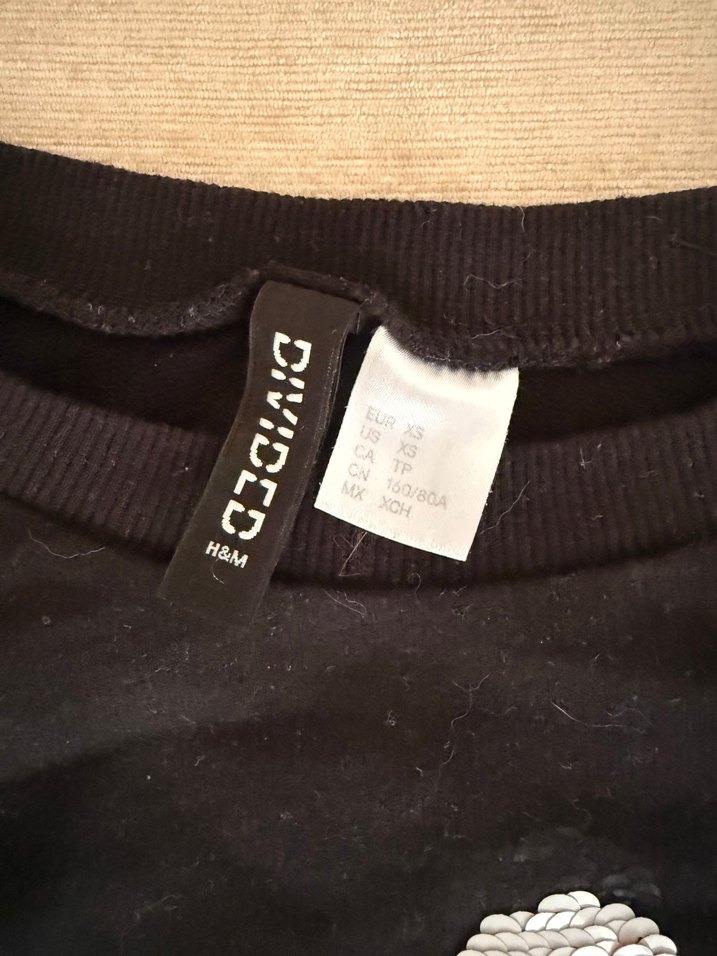 Kırmızı Baskılı Kadın Sweatshirt - Görsel 2