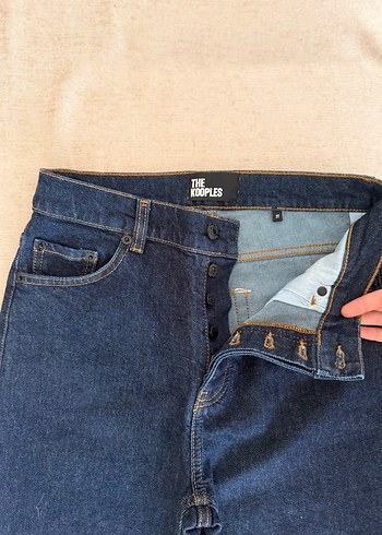 Lacivert Kadın Denim Midi Pantolon - Görsel 4