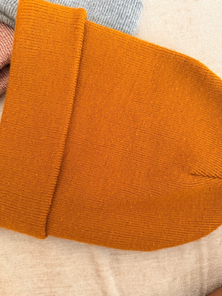 Gri Kadın Yün Örgü Bere - Görsel 3