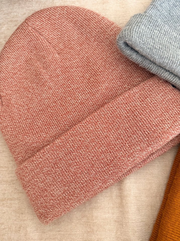 Gri Kadın Yün Örgü Bere - Görsel 2