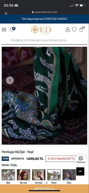 İmannoor ed scarf şal fresh scarf