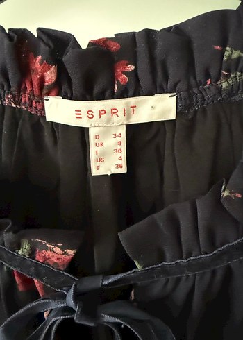 Çiçek Desenli Uzun Kol esprit elbise - Görsel 6