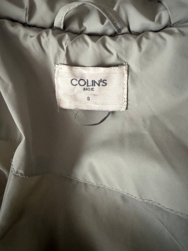 Gri Midi Kadın Kışlık Mont Kürklü Kapüşonlu - Görsel 3