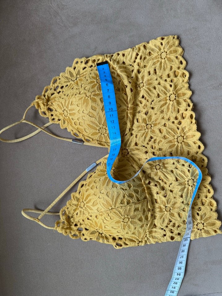 Nakışlı hardal bustier - Görsel 2