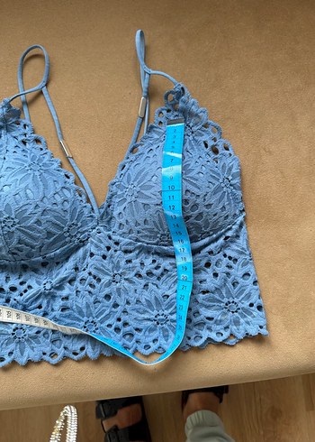 Mavi Nakışlı bustiyer - Görsel 2