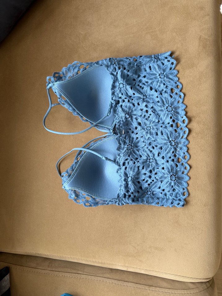 Mavi Nakışlı bustiyer - Görsel 4