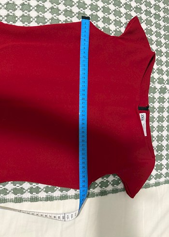 Kırmızı zara elbise - Görsel 4