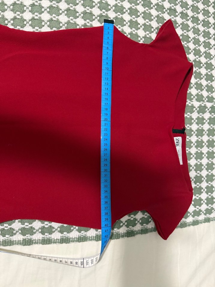 Kırmızı zara elbise - Görsel 4