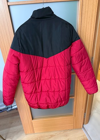 Erkek Kırmızı lumberjack mont - Görsel 2