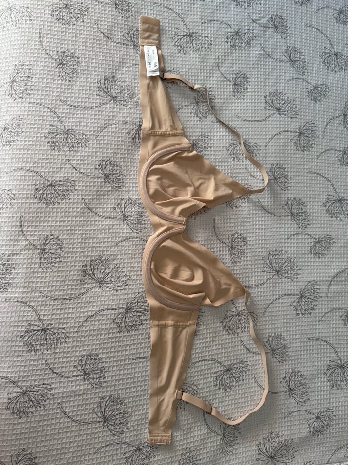 Bej Düz Midi Sütyen - Görsel 3