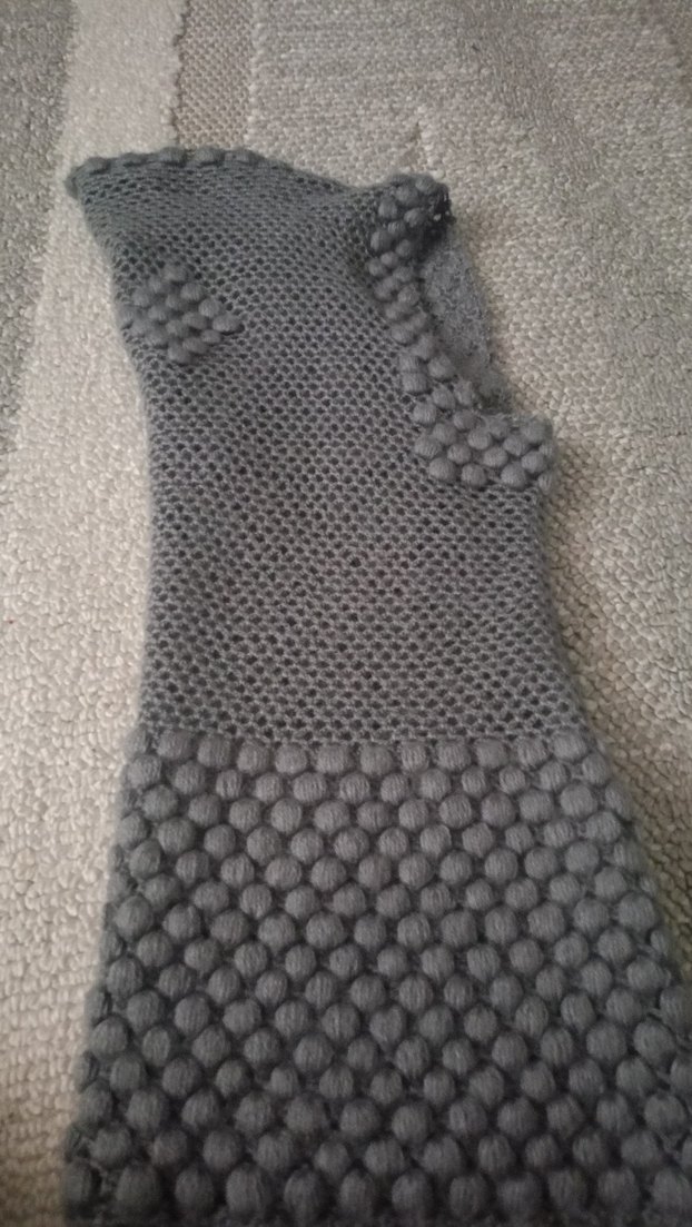 Gri Örgü Kadın Yelek V Yakalı - Görsel 3