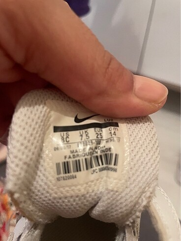 25 Beden beyaz Renk Nike court bourt