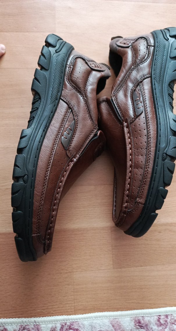 Kahverengi Deri Erkek Klasik Ayakkabı - Görsel 4