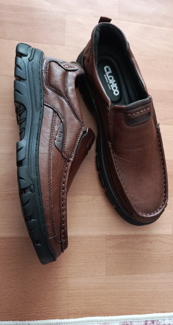 Kahverengi Deri Erkek Klasik Ayakkabı - Görsel 3