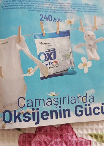 Homm Clean Oxi Toz Leke Çıkarıcı 510 gr - Görsel 2